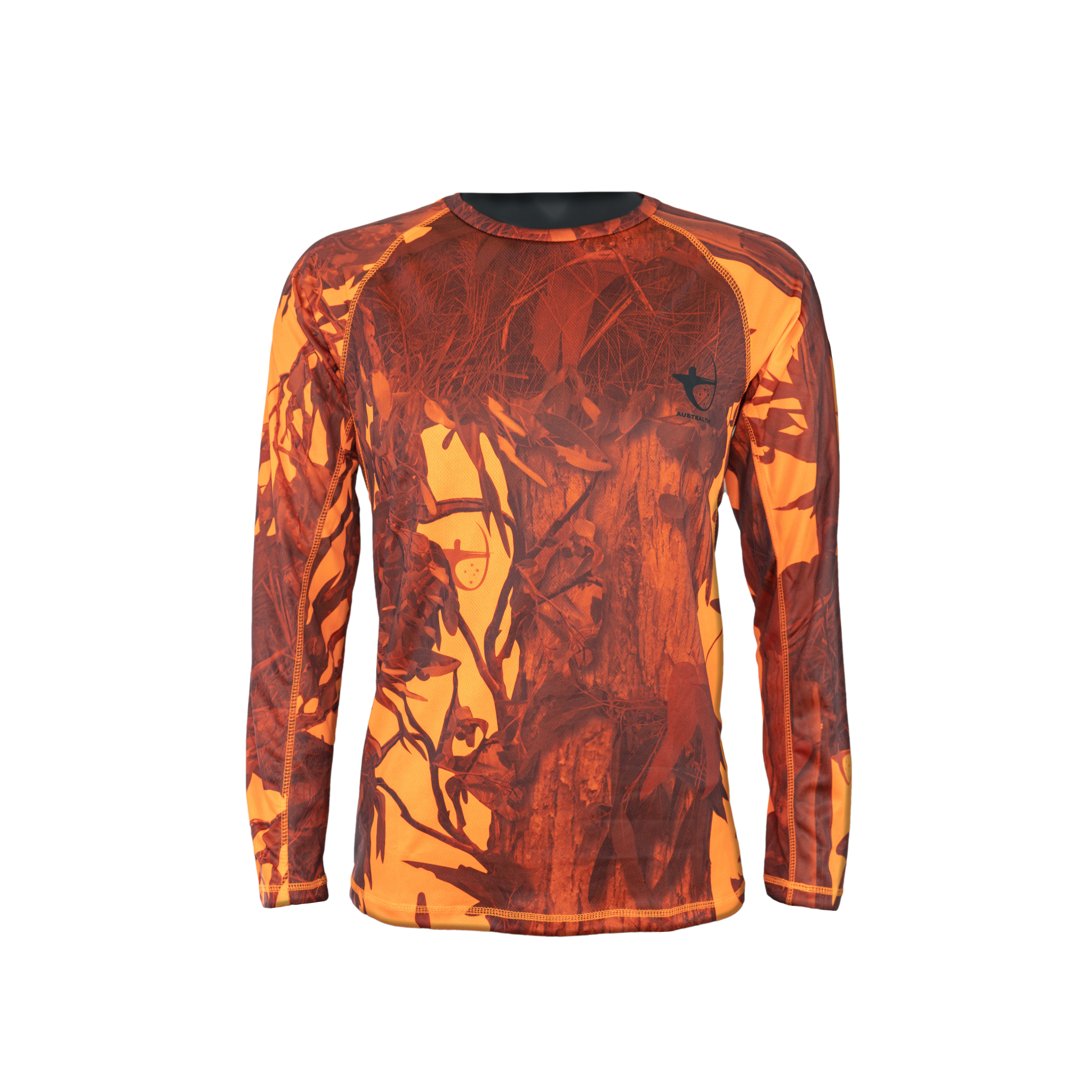 Austealth Orange Camouflage Long Sleeve 
